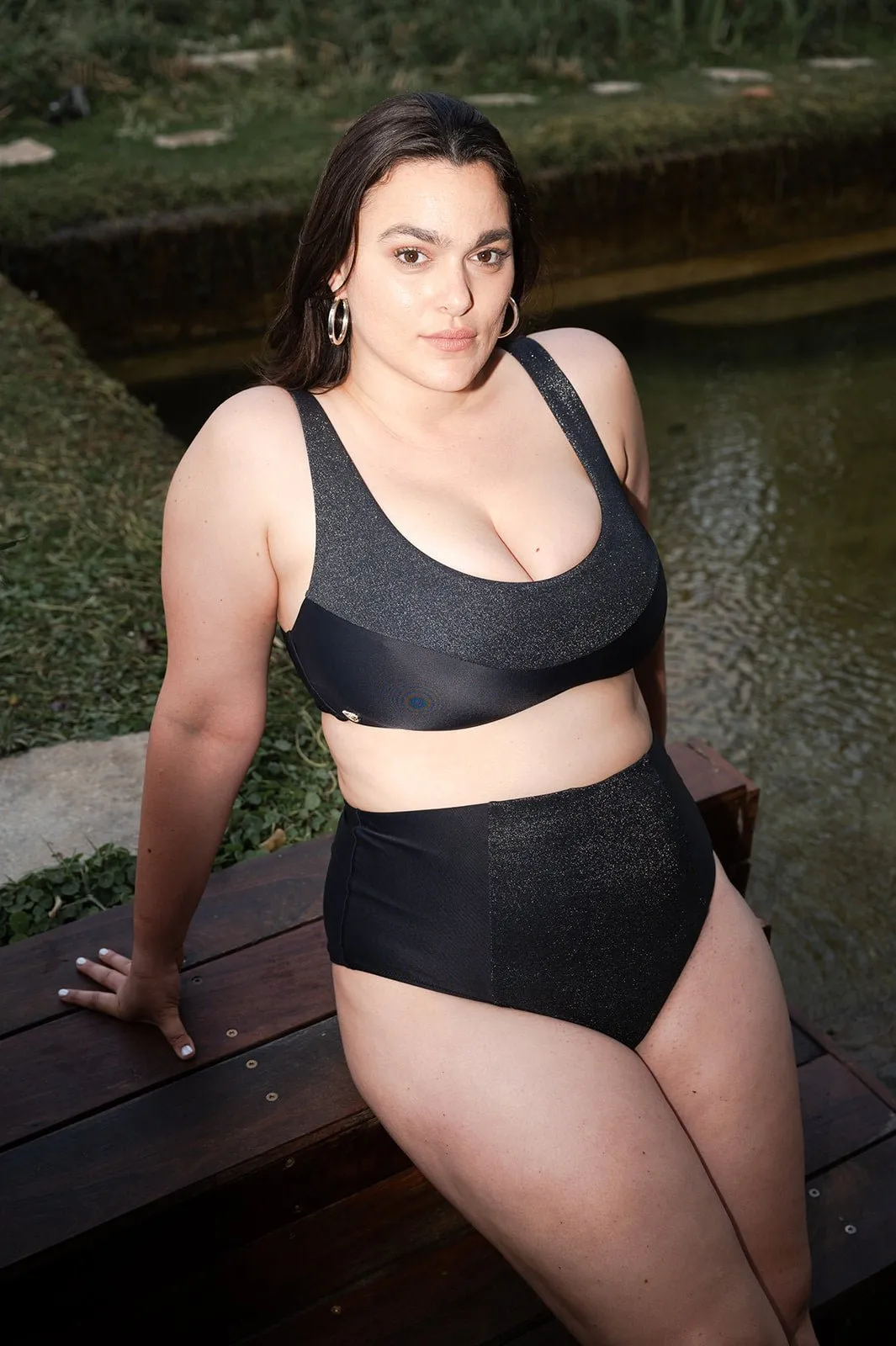 Solar Top Black Lurex