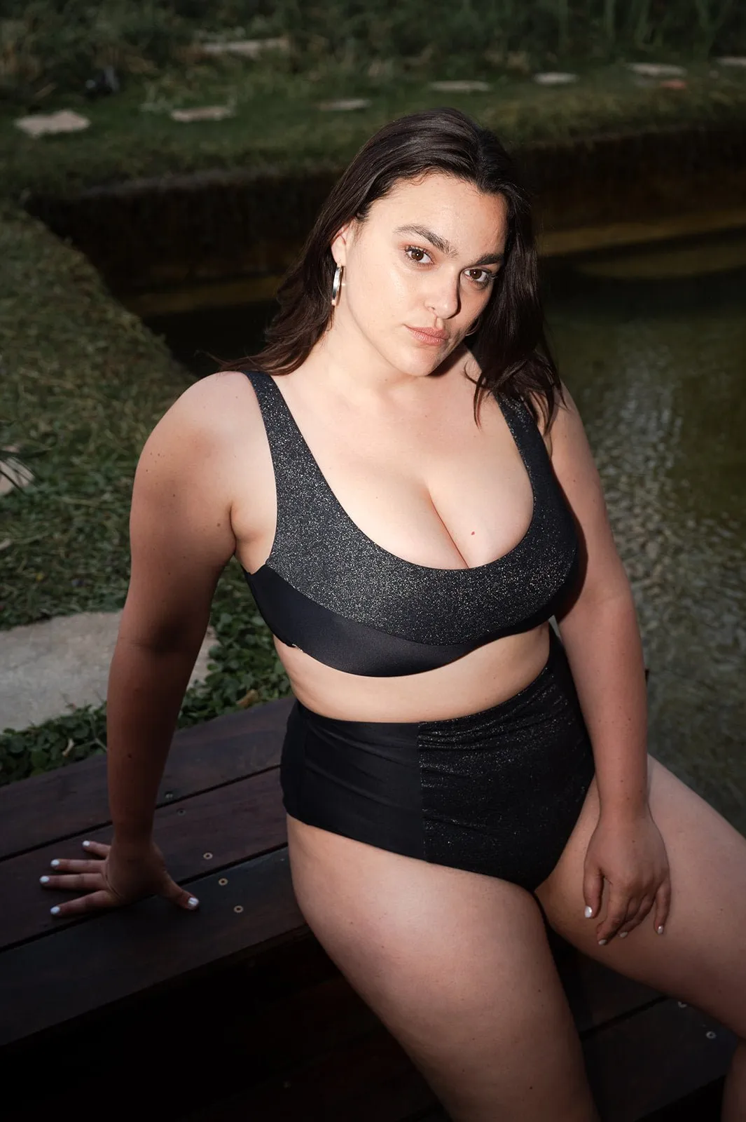 Solar Top Black Lurex