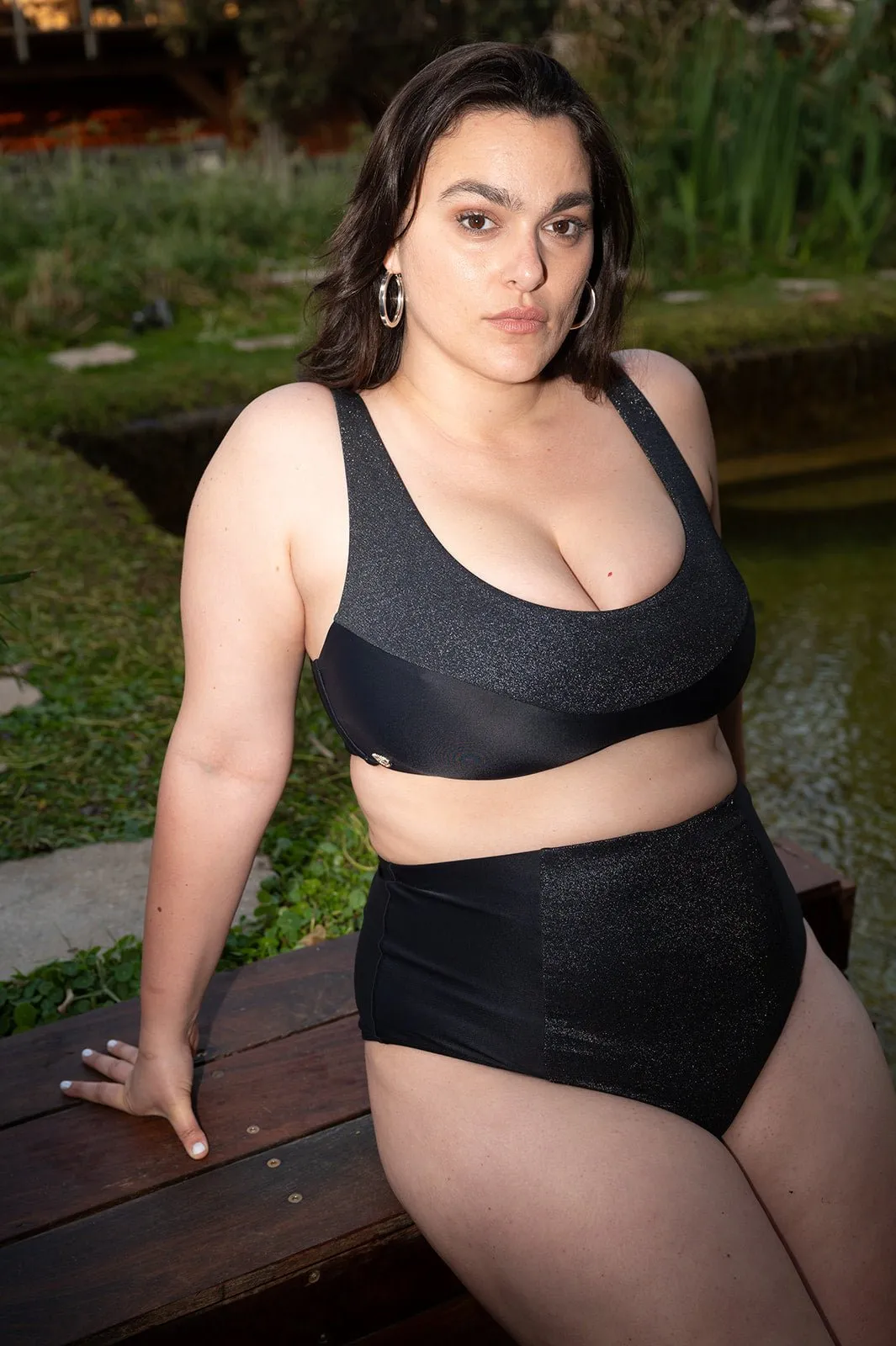 Solar Top Black Lurex