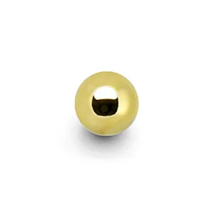 Solid 14KT Yellow Gold Replacement Ball 3mm - 16 Gauge