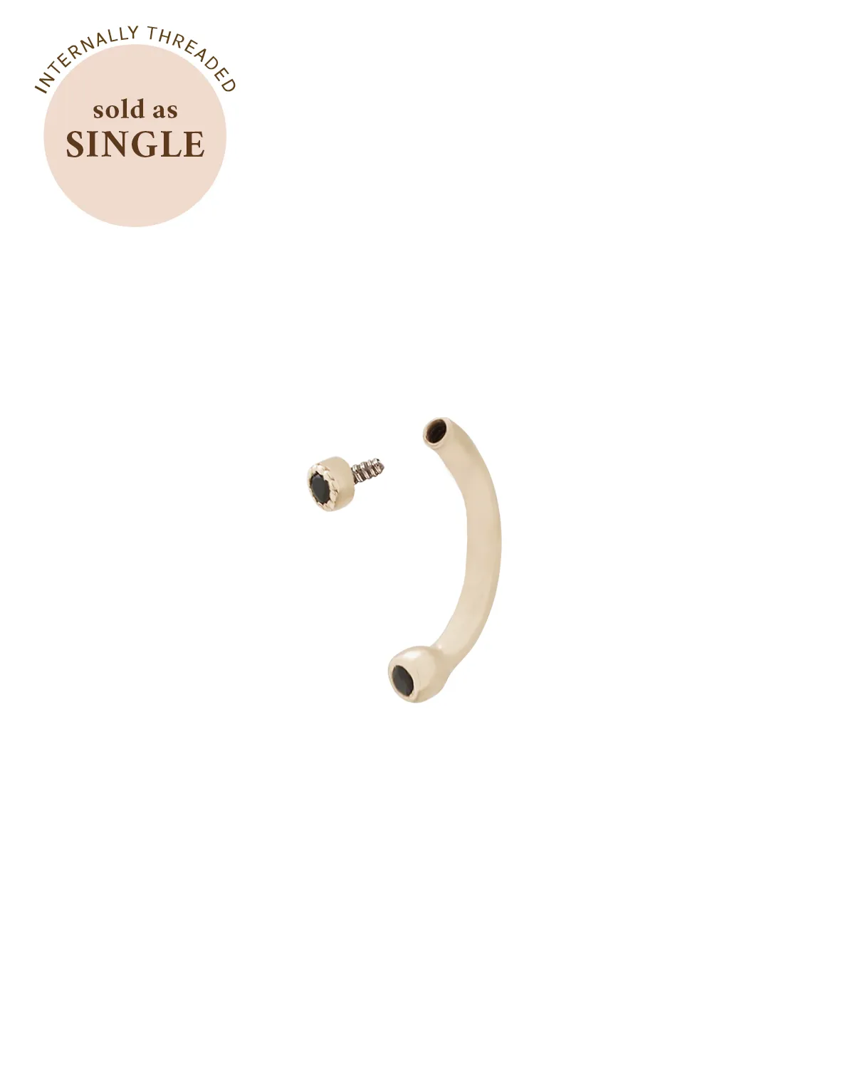 Sophia Curved Onyx Barbell