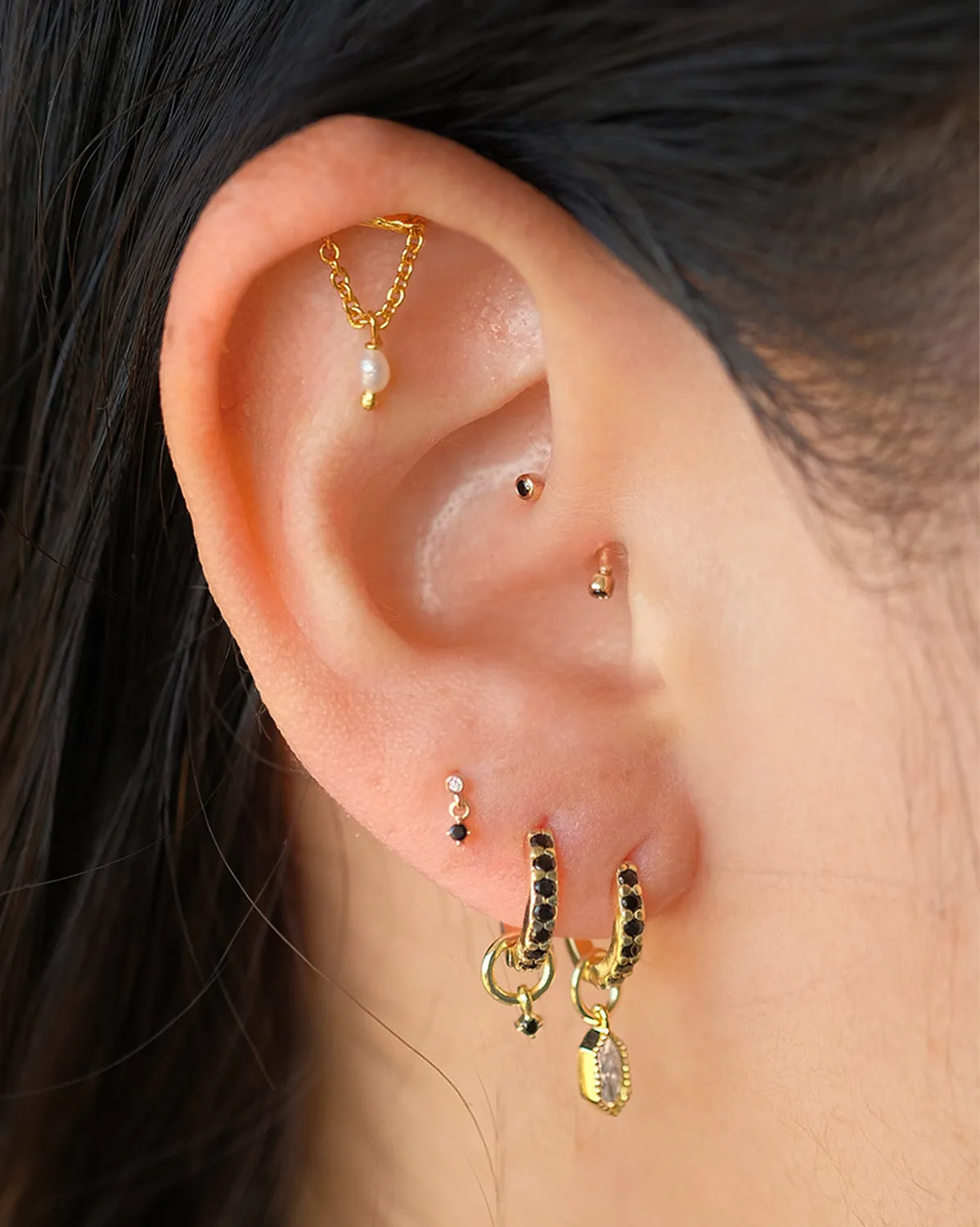 Sophia Curved Onyx Barbell