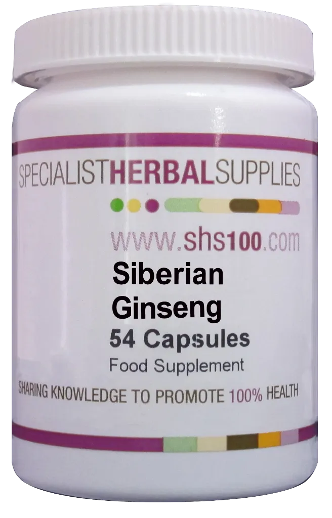 Specialist Herbal Supplies (SHS) Siberian Ginseng Capsules 54's