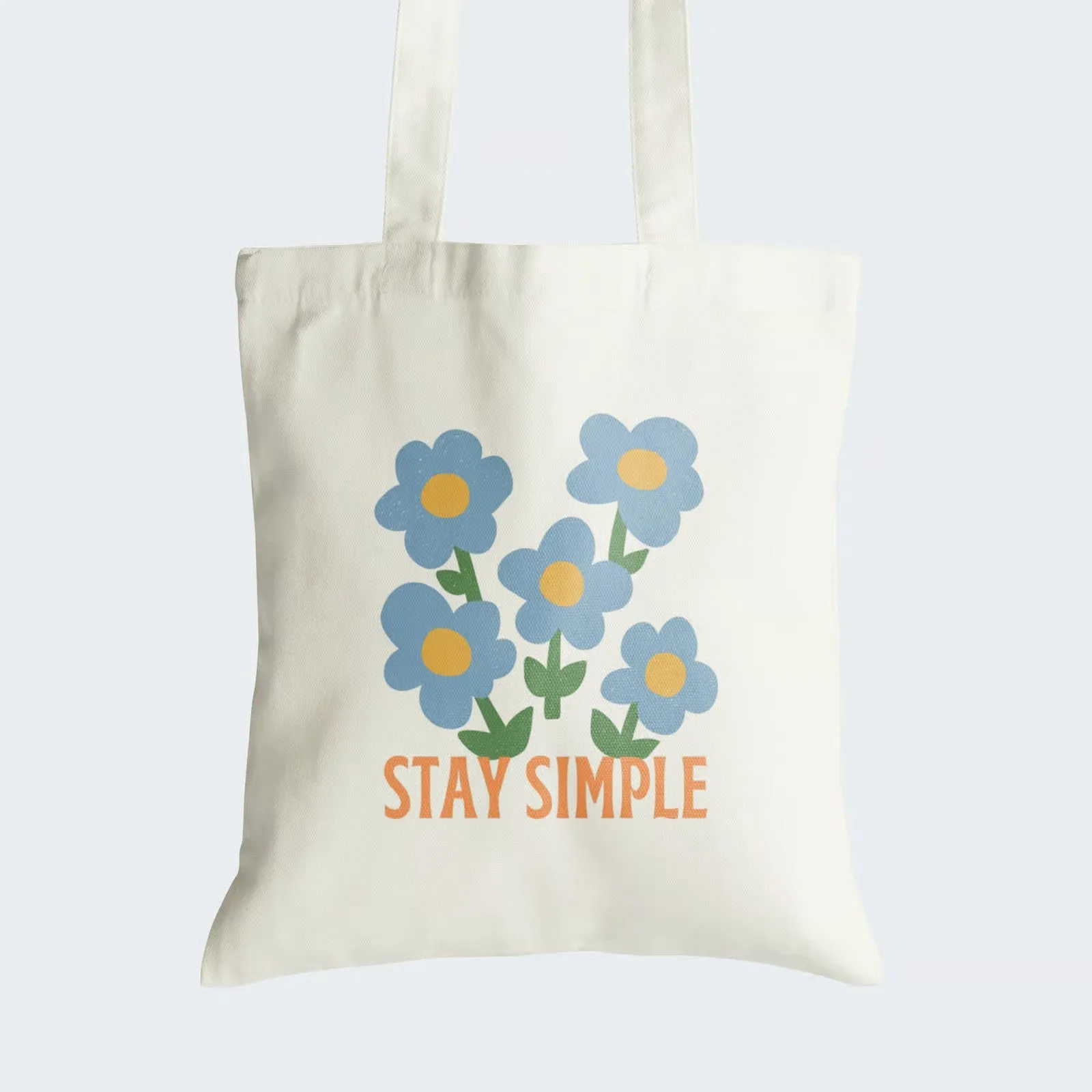 Stay Simple Tote Bag With Zipper