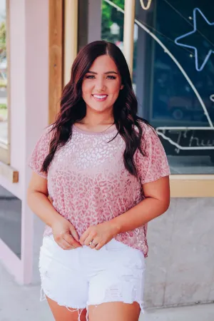 Still On Trend Leopard Top - Blush