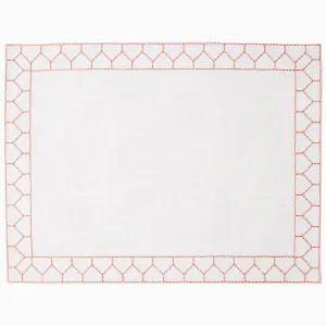 Stitched Coral Placemat