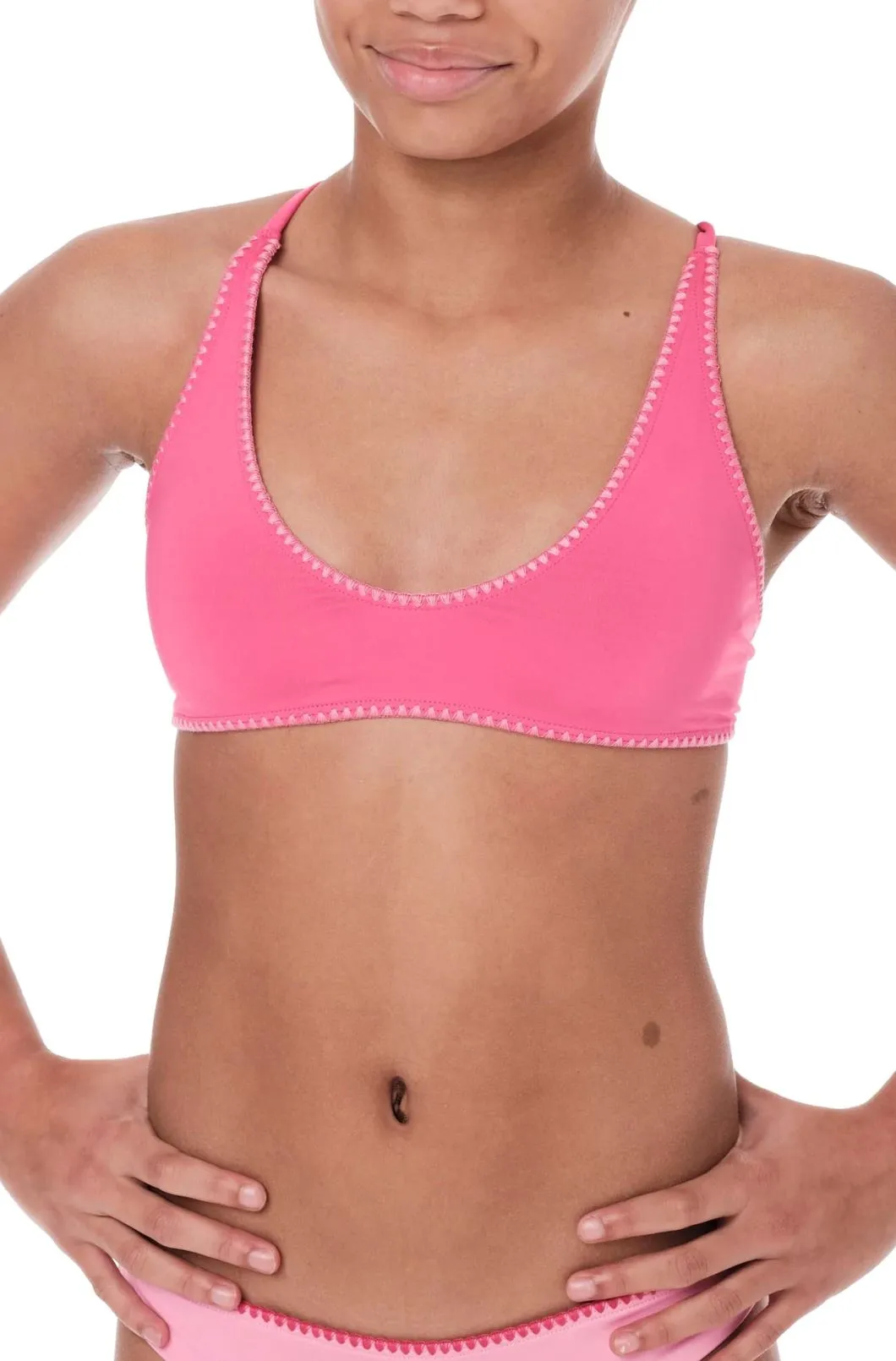 Stitched Pink Bikini
