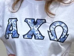 Stitched Short Sleeve Letter Shirt