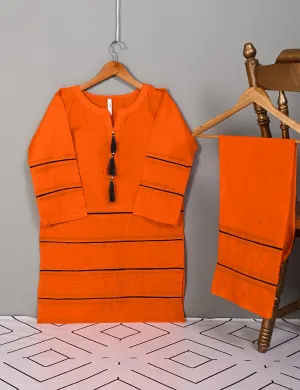 STP-006C-Orange - 2Pc Cotton Stitched