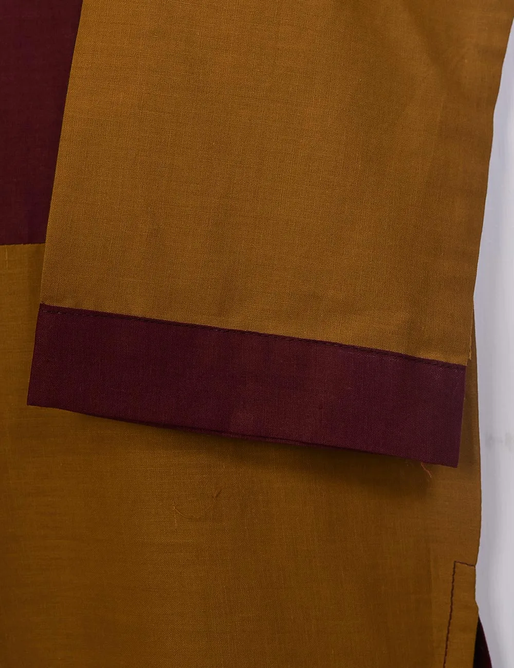STP-025A-Brown - 2Pc Cotton Stitched