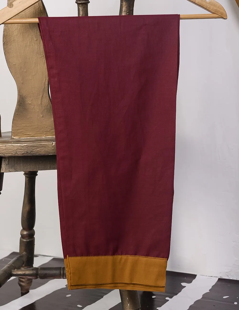 STP-025A-Brown - 2Pc Cotton Stitched