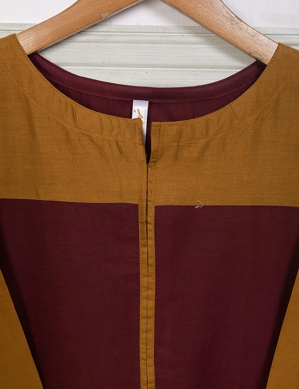 STP-025A-Brown - 2Pc Cotton Stitched