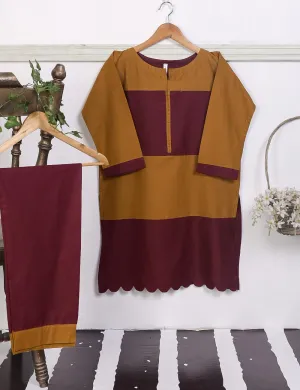 STP-025A-Brown - 2Pc Cotton Stitched