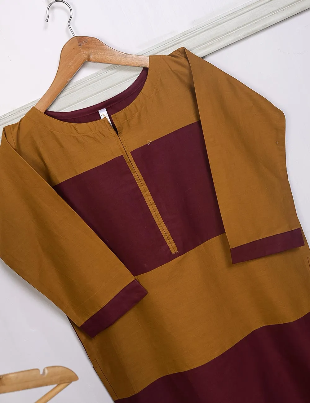 STP-025A-Brown - 2Pc Cotton Stitched