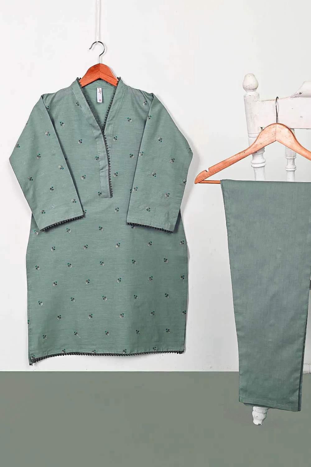 STP-110B-Grey - 2PC COTTON STITCHED