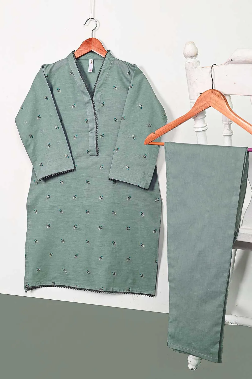 STP-110B-Grey - 2PC COTTON STITCHED