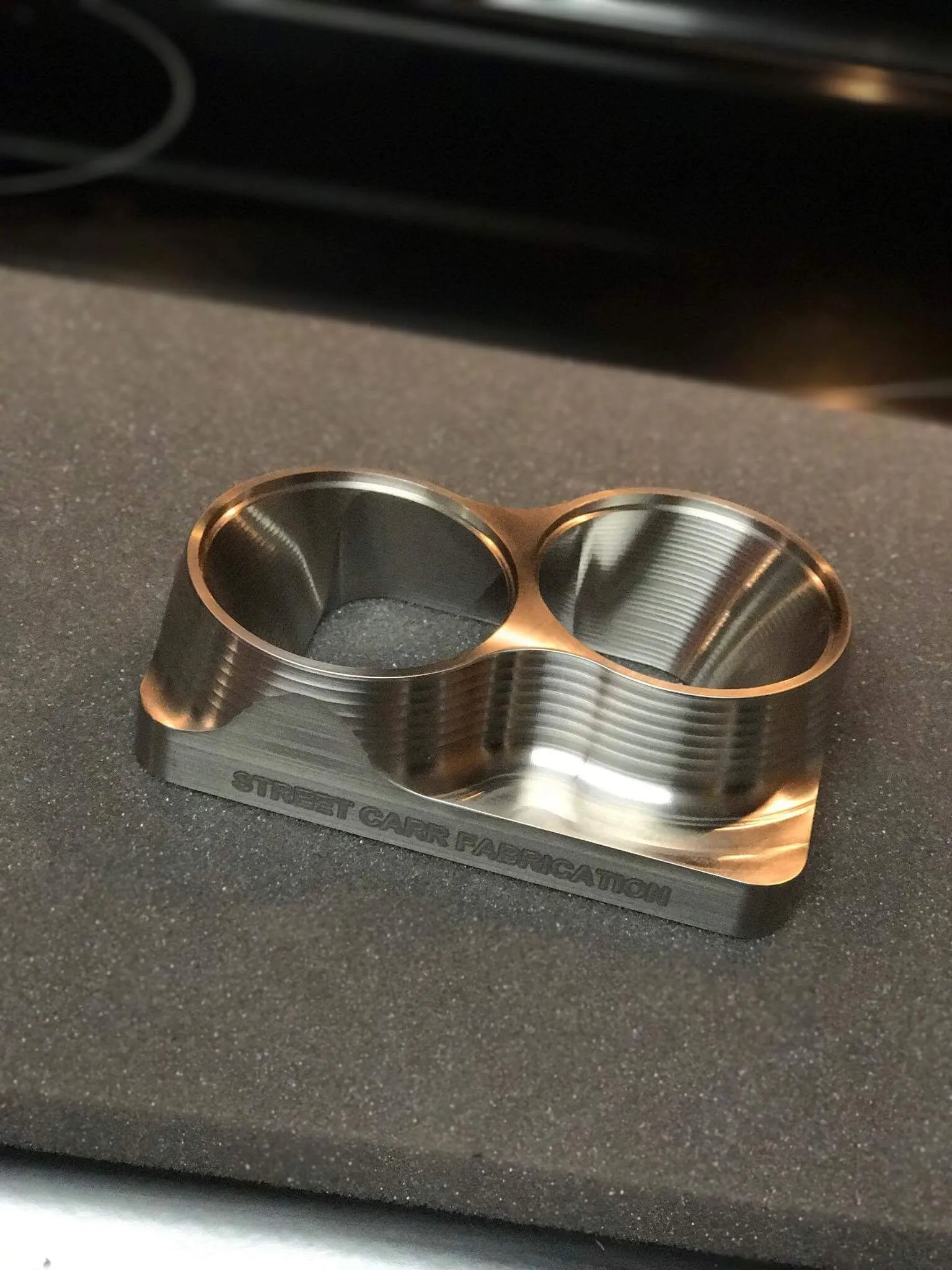 Street Carr Fabrication Stainless Billet Dual/OPEN 2.5" Inlet T6 Flange