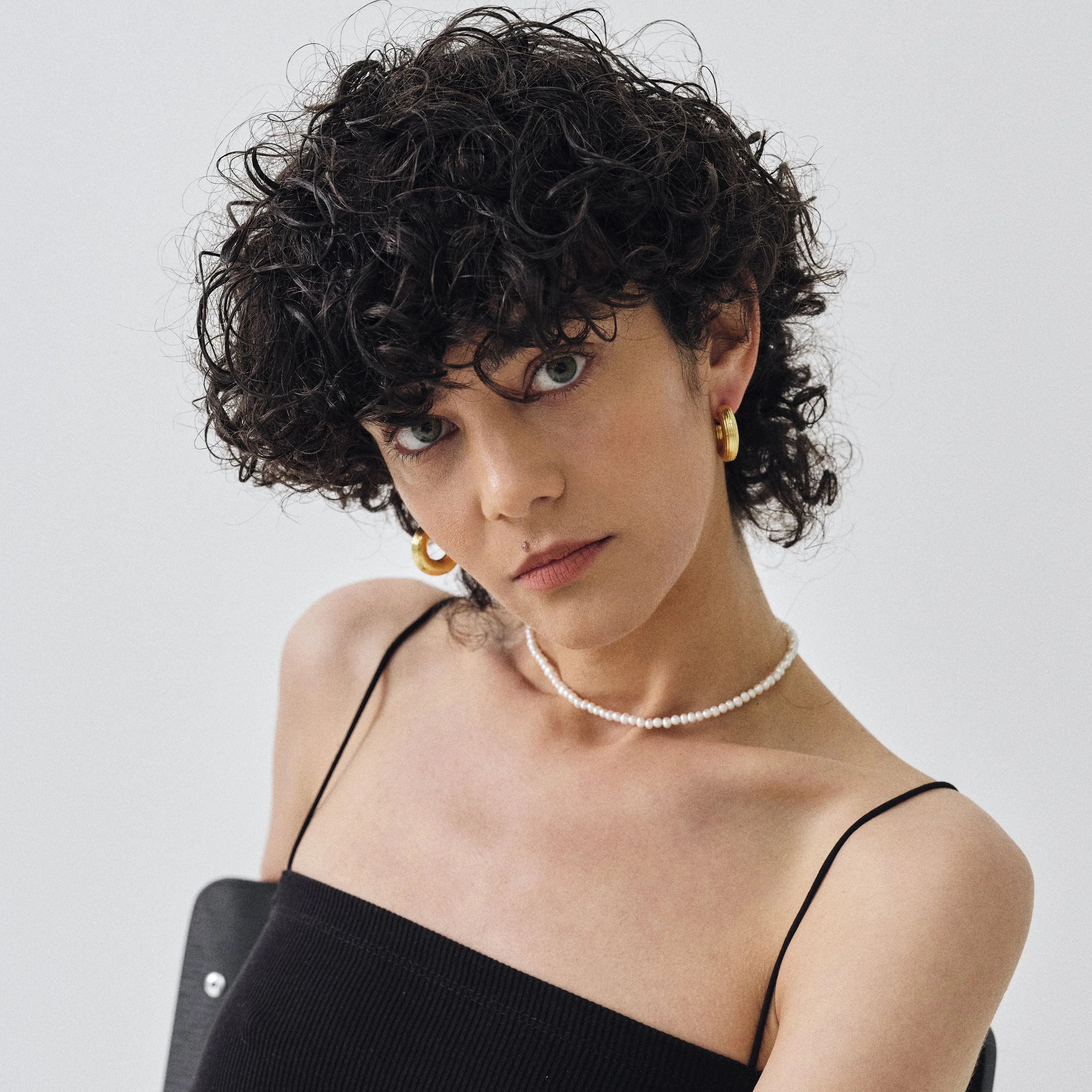 Stripe Textured Hoop Earrings