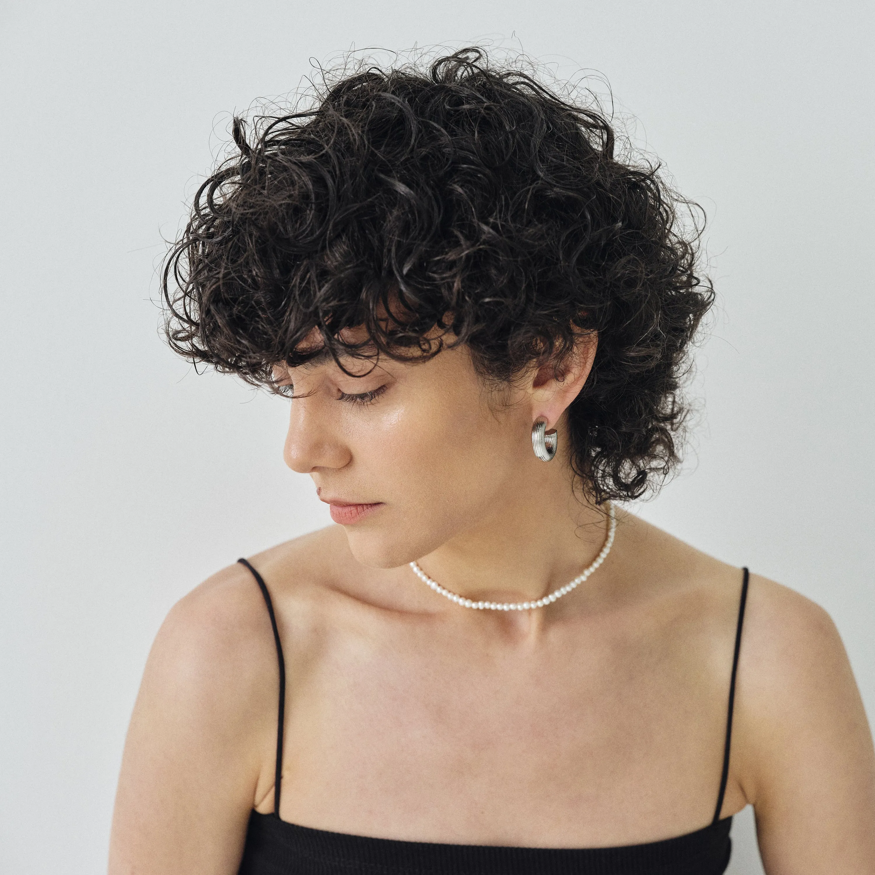 Stripe Textured Hoop Earrings
