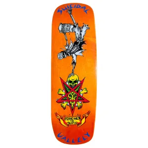 Suicidal Skates Mike Vallely Possessed To Skate Barnyard 90s Skateboard Deck Orange Stain - 9.5