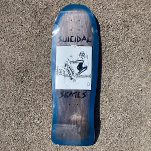 Suicidal Skates Pool Skater Reissue Skateboard Deck Black Stain / Blue Fade - 10.125 x 30.325
