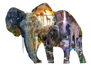Sunsout 1000pc Puzzle: Elephant Waterfall