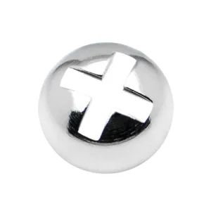 Surgical Steel 6mm Dermal Anchor Screw Top
