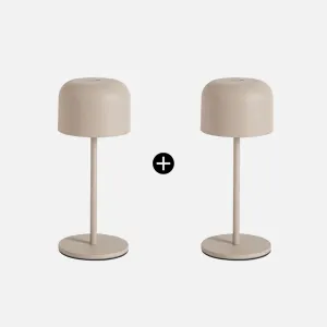 Sushi Rechargeable Table Lamp - Sand - Set of 2