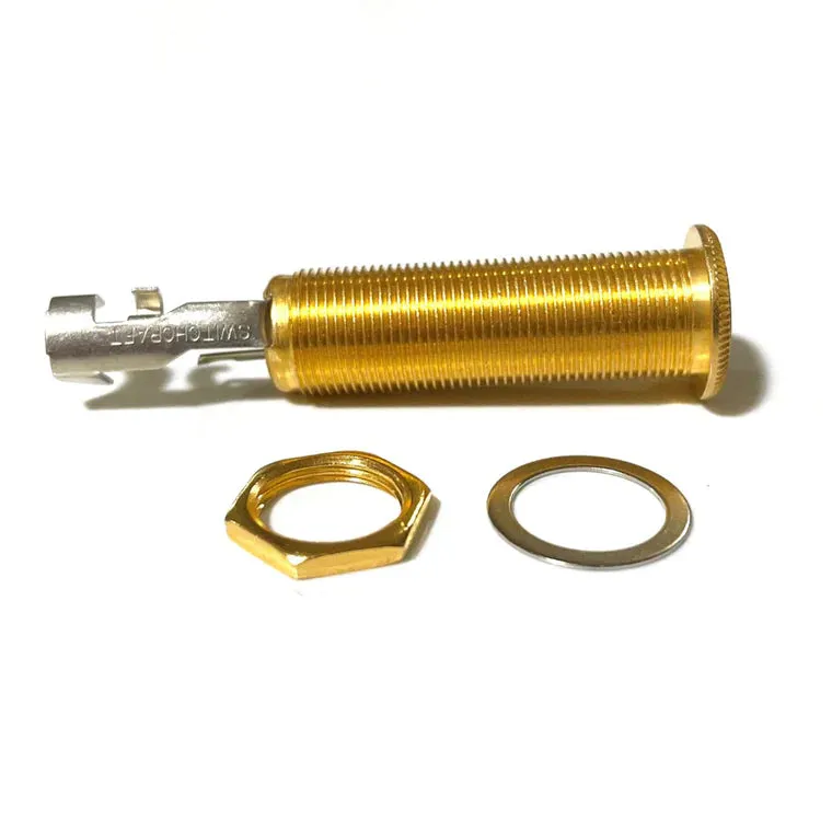 Switchcraft 152B Stereo Jack Socket, Long Threaded