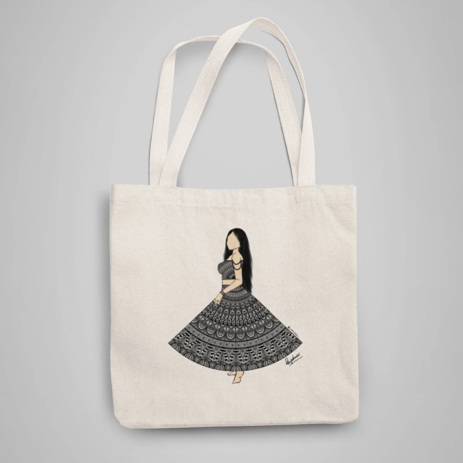 Symmetric dress Tote Bag With Zipper by @_sm_teju_