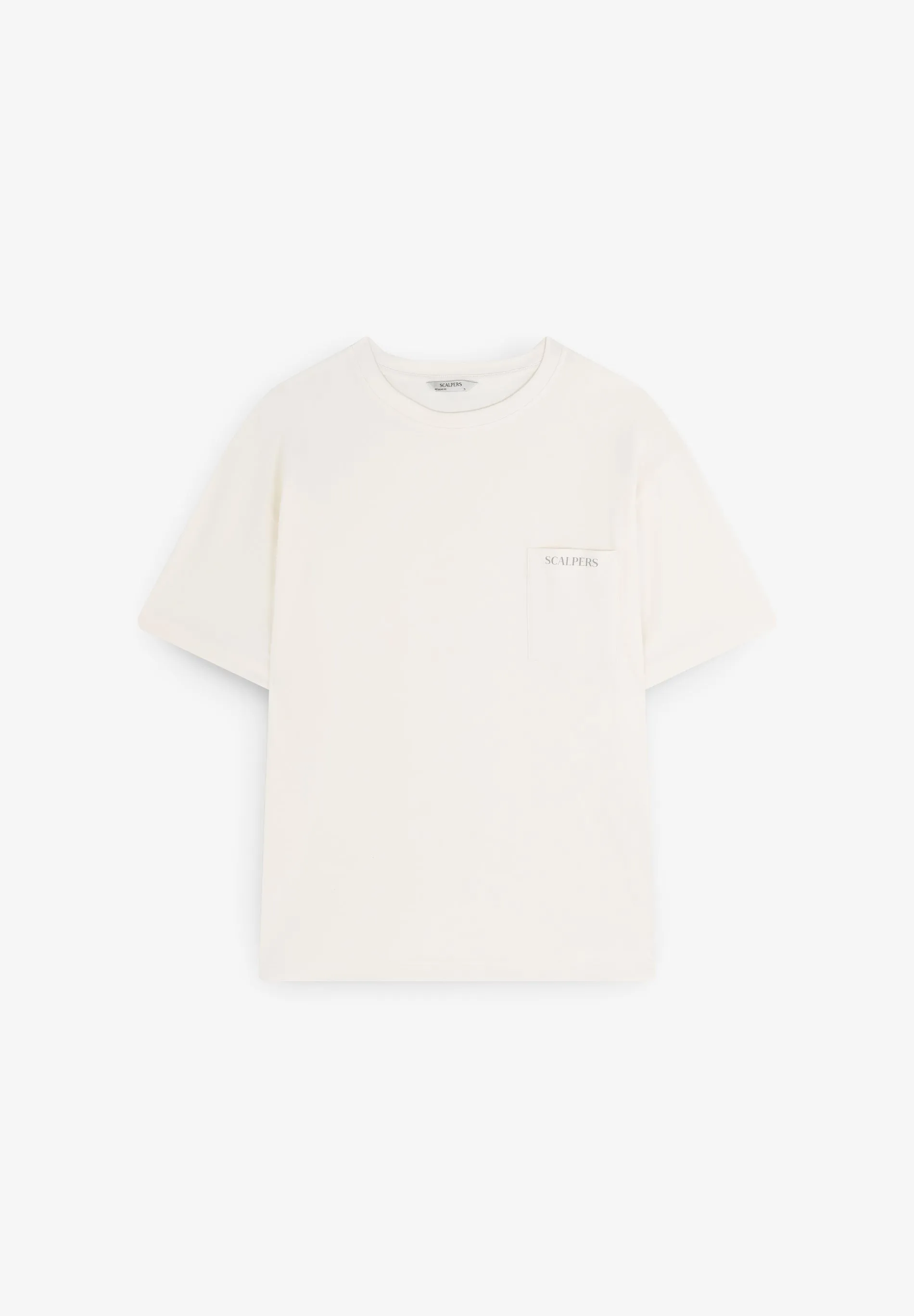 T-SHIRT COM BOLSO E LOGÓTIPO