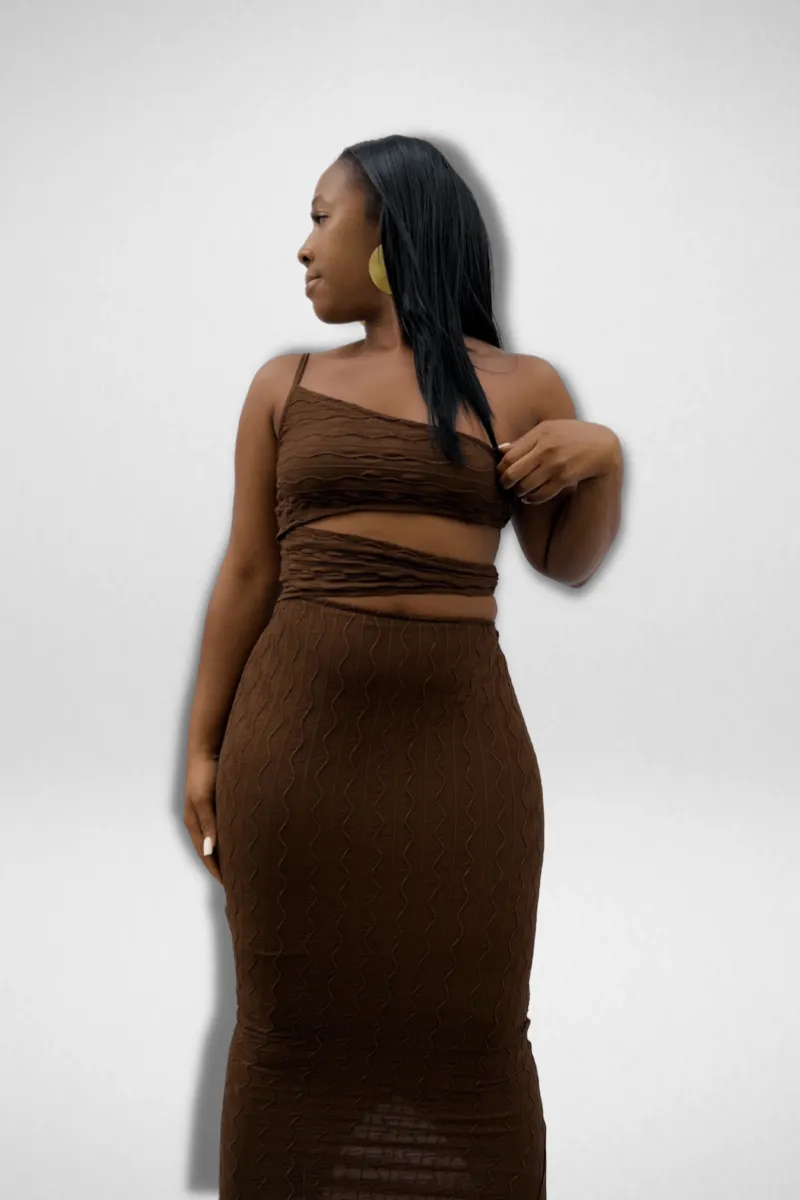 Textured Asymmetrical Dress