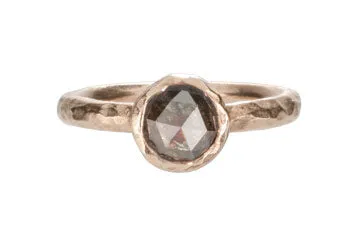 Textured Bezel Ring