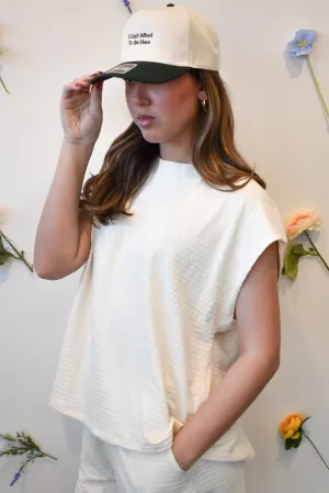 Textured Bow Detail Top