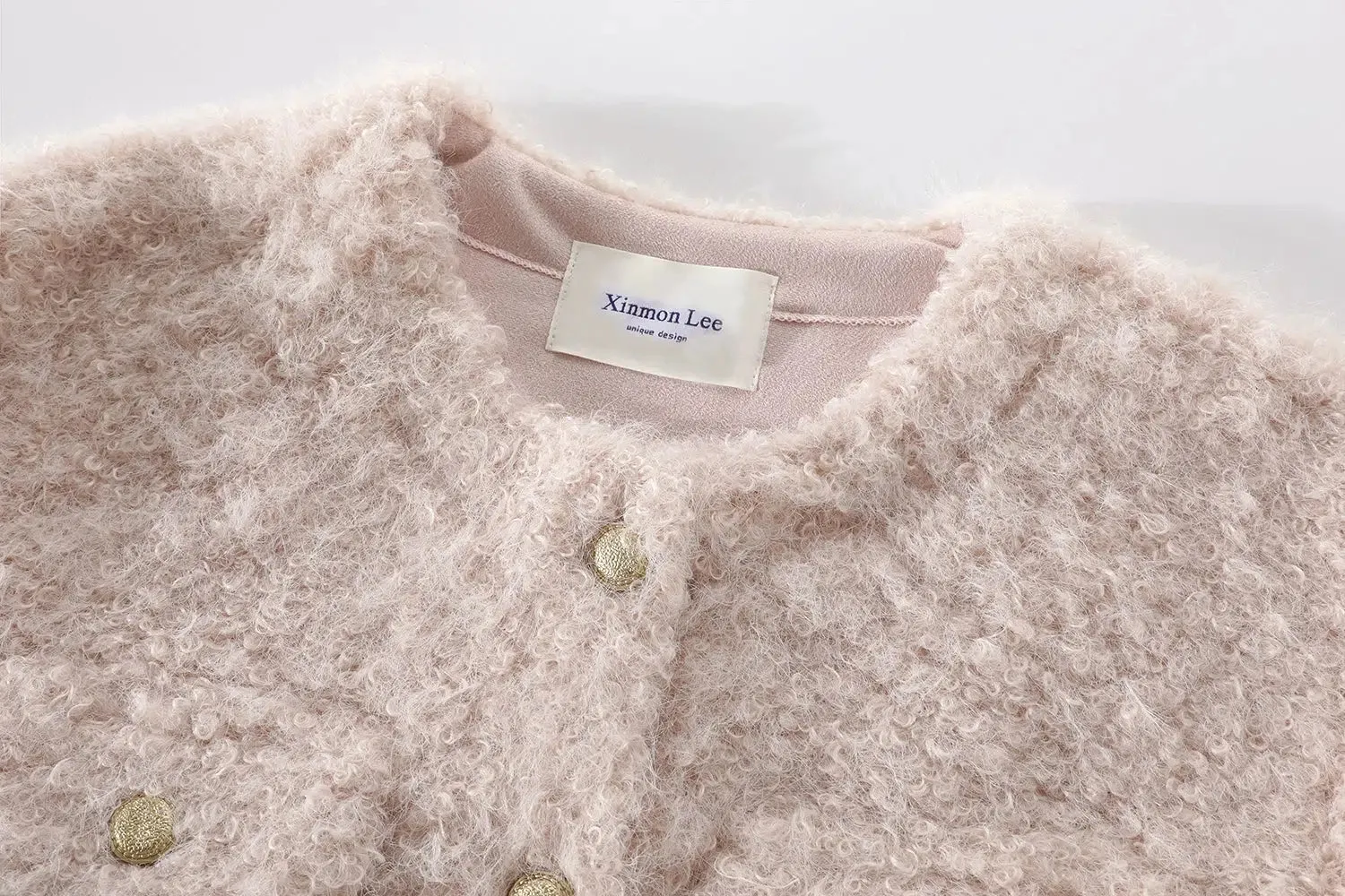 Textured Button-Up Coat