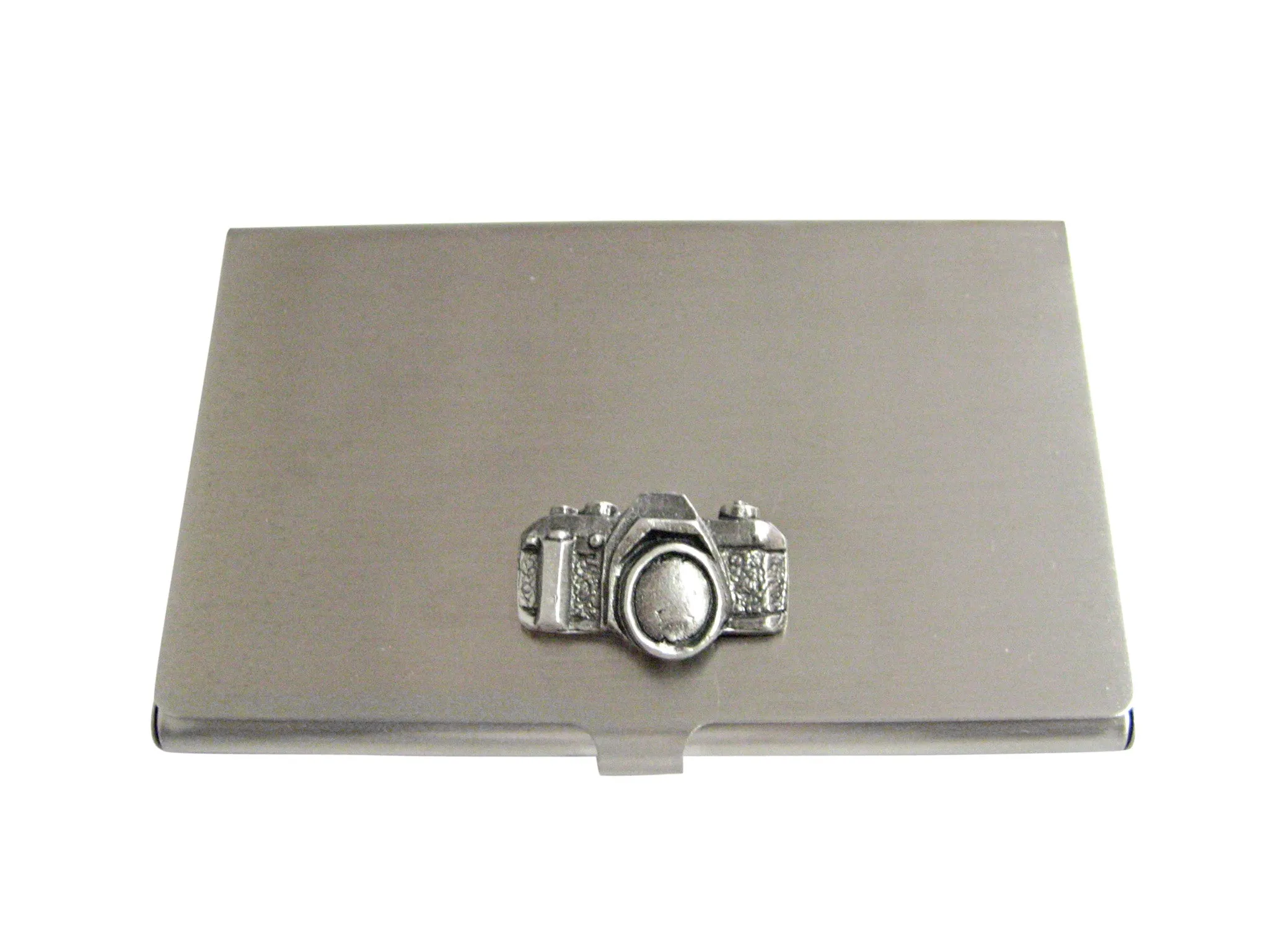 Textured Camera Business Card Holder
