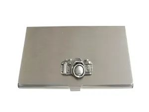 Textured Camera Business Card Holder
