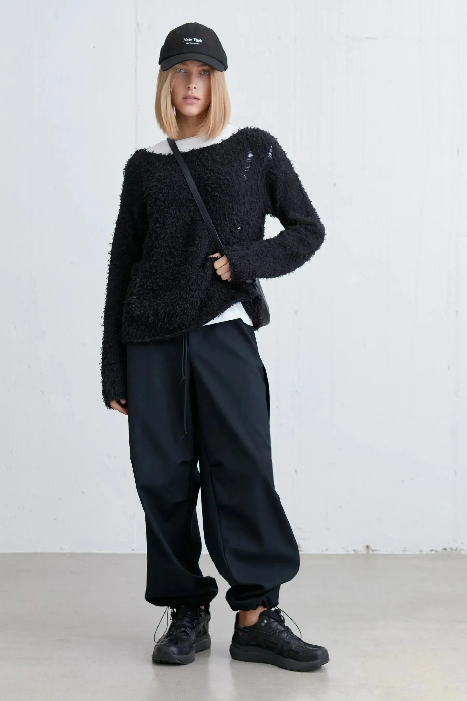 Textured Distressed Sweater