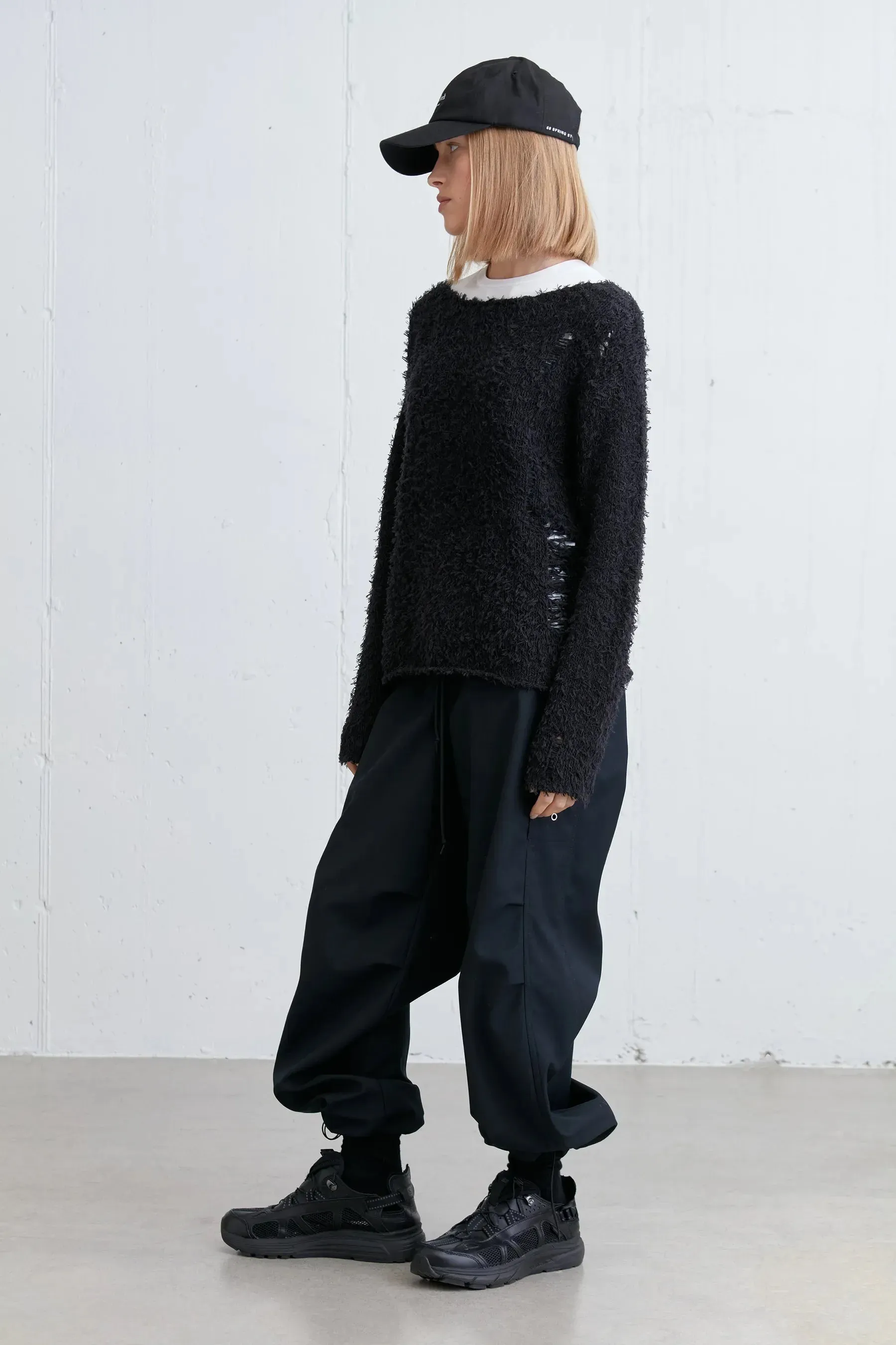 Textured Distressed Sweater