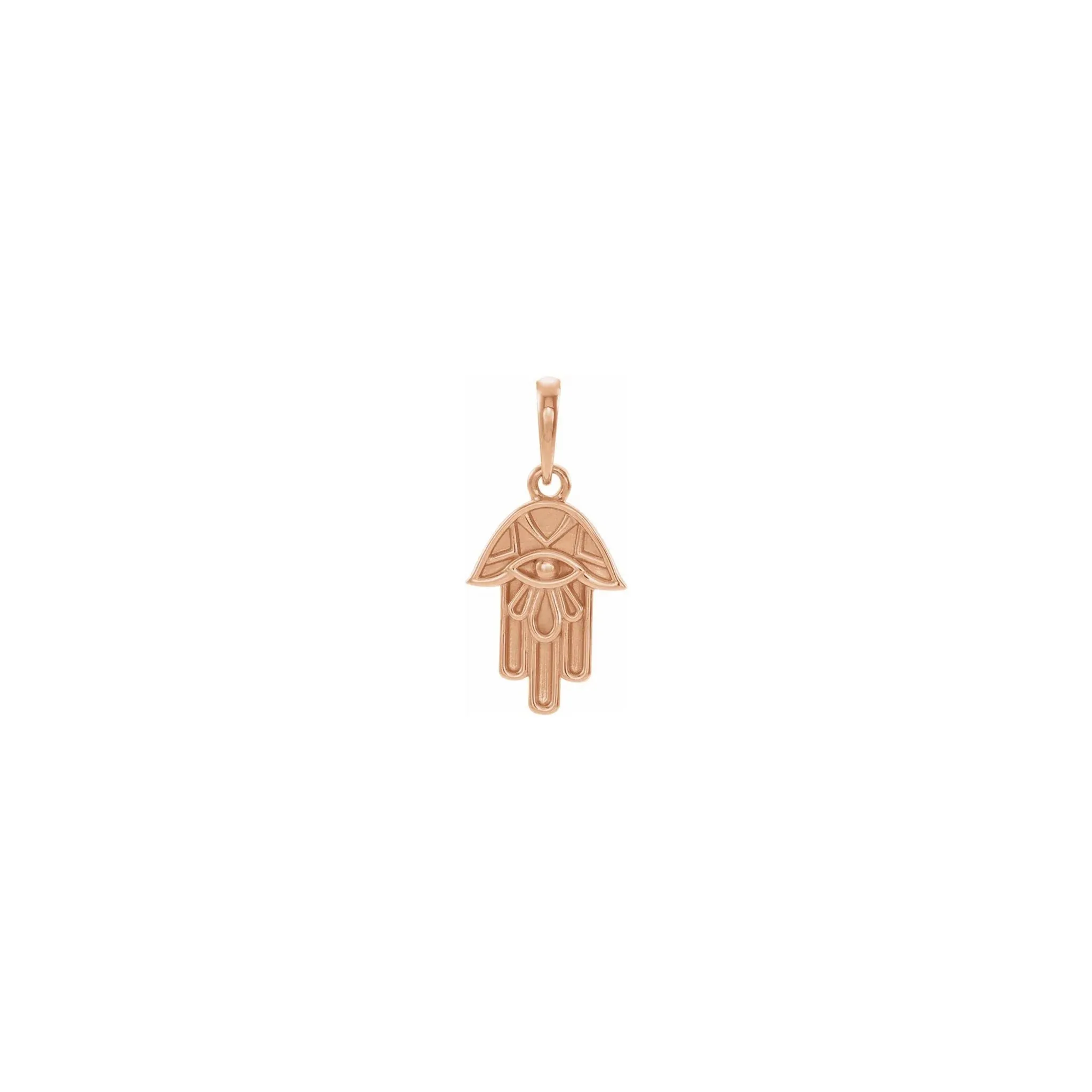 Textured Hamsa Pendant