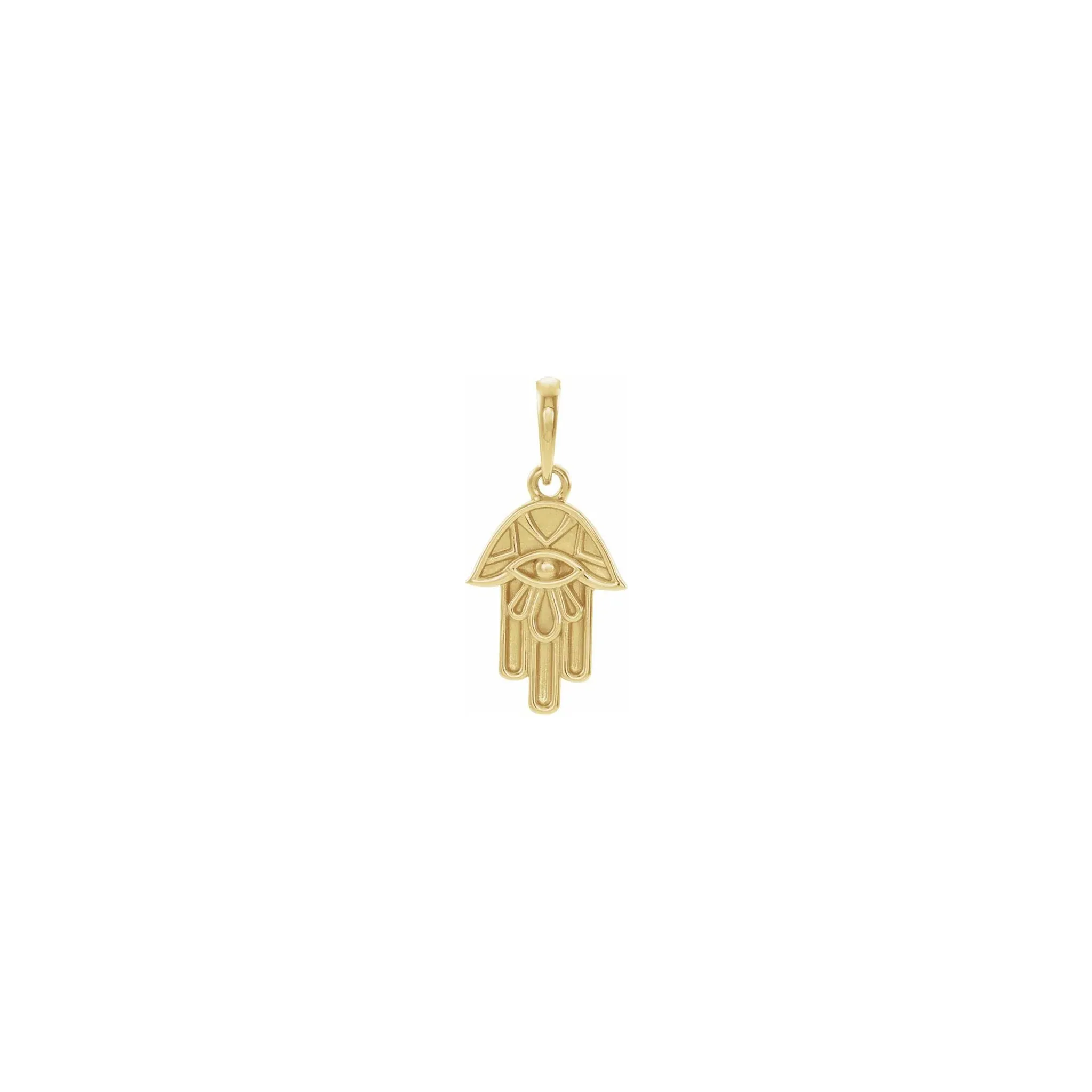 Textured Hamsa Pendant
