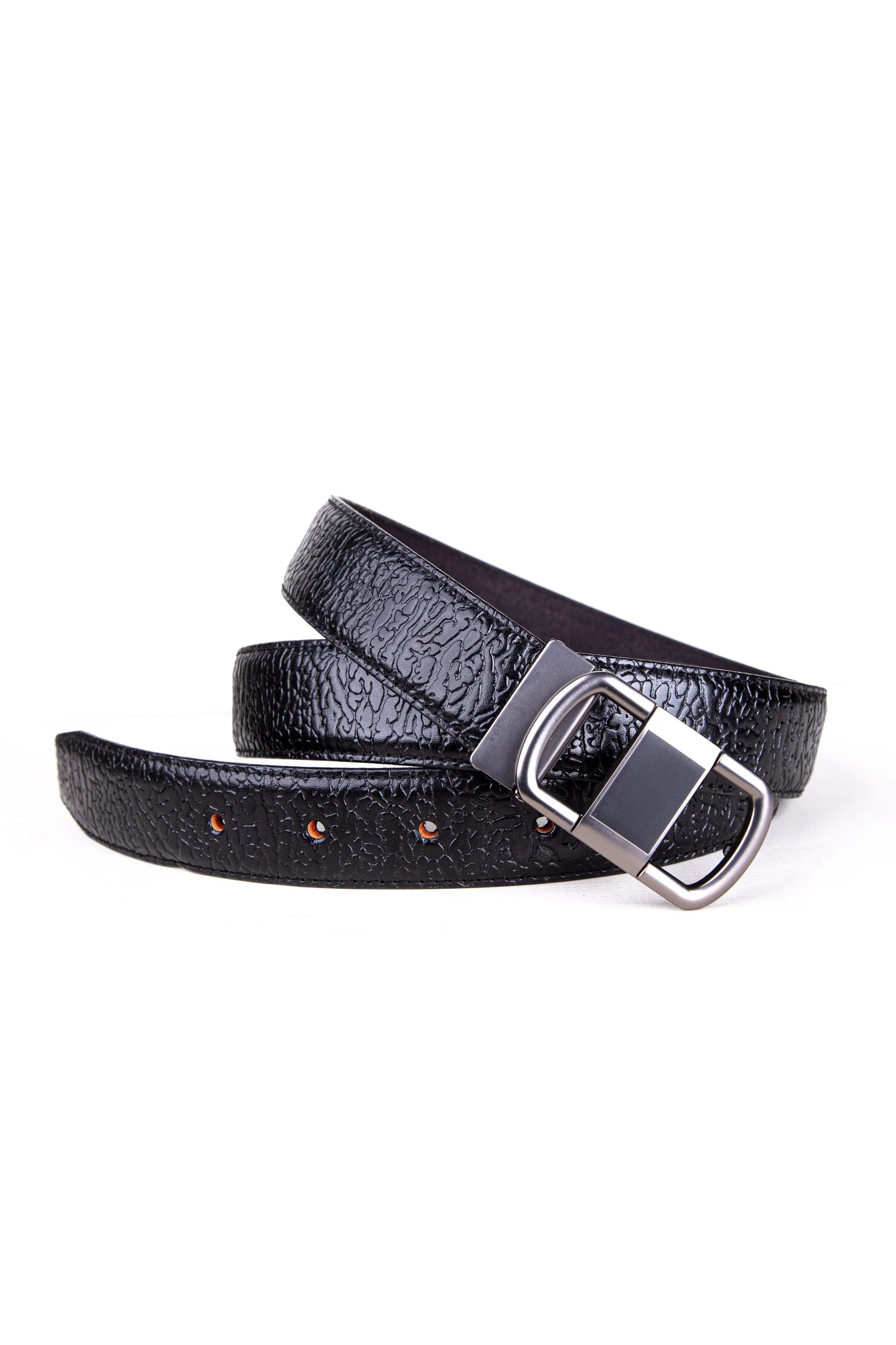 Textured Leather Belt