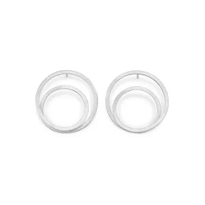 Textured Sterling Silver Earrings