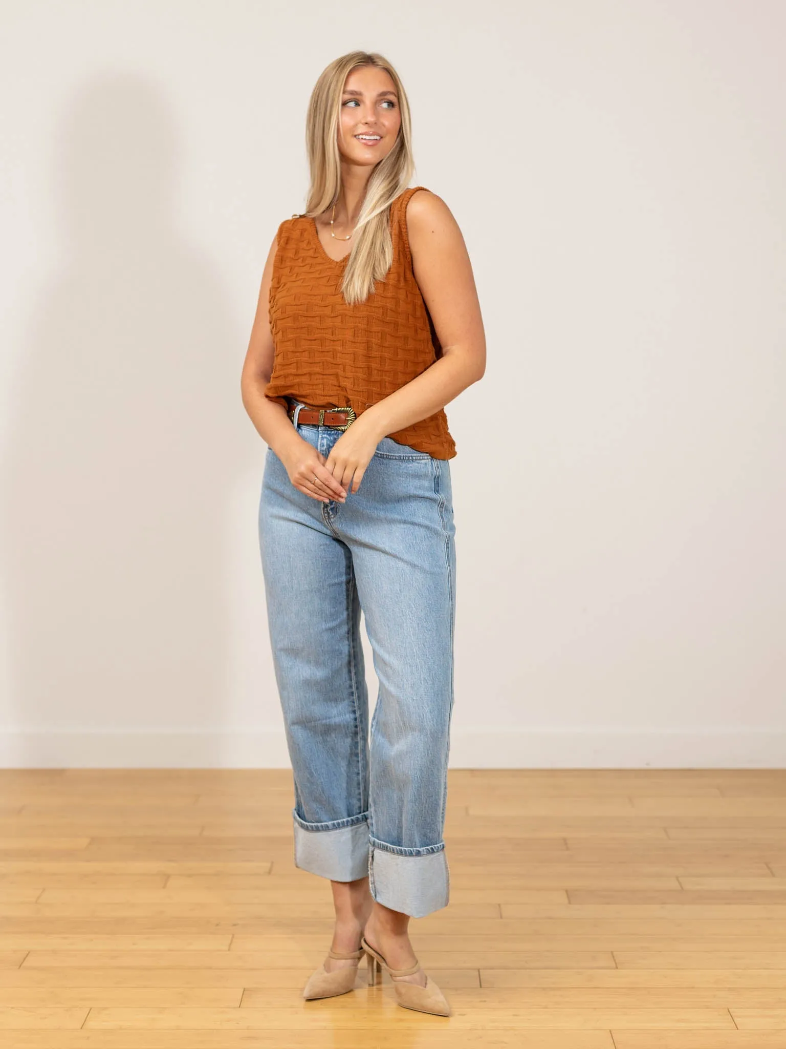 Textured Sweater Tank