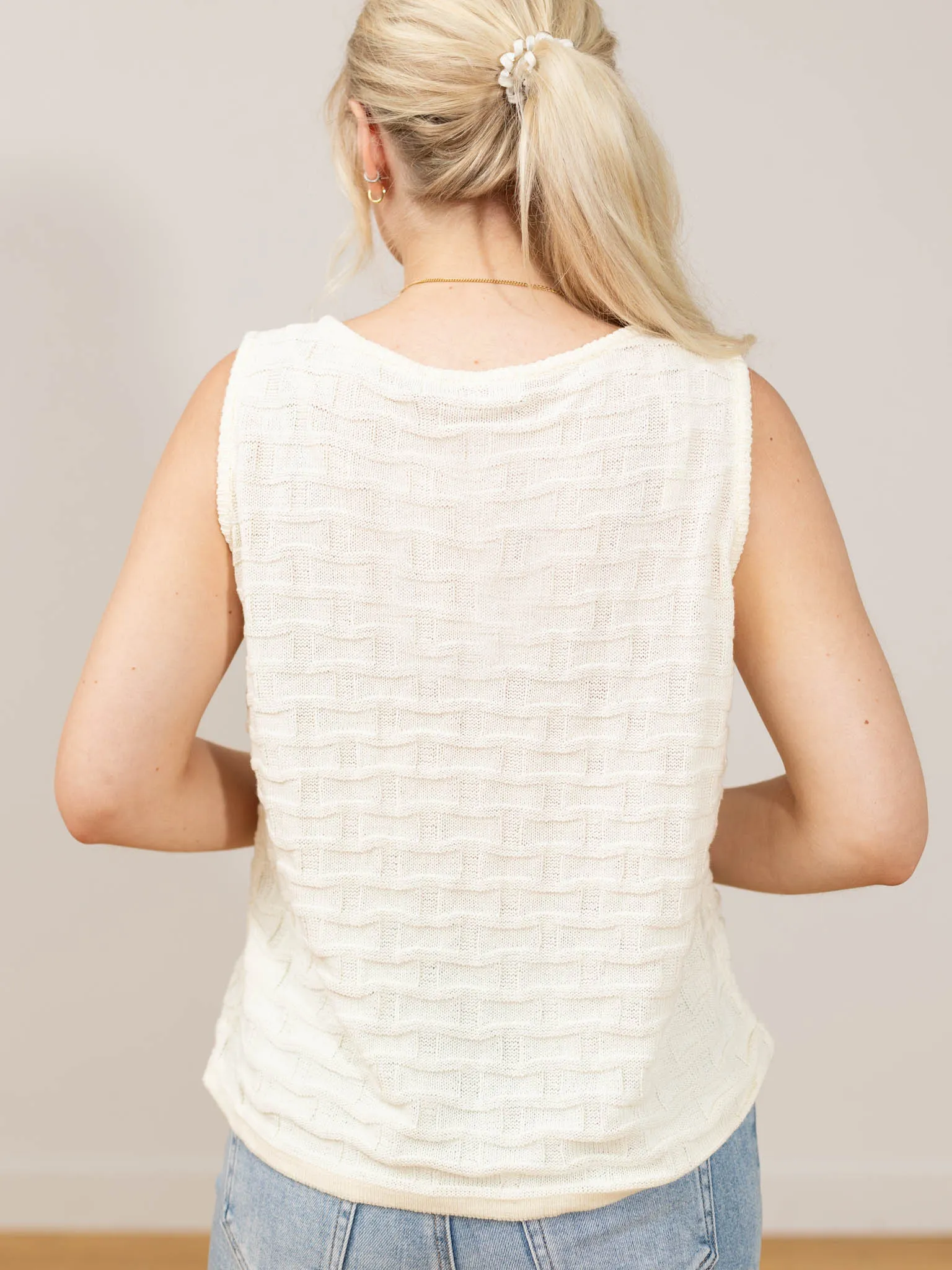 Textured Sweater Tank
