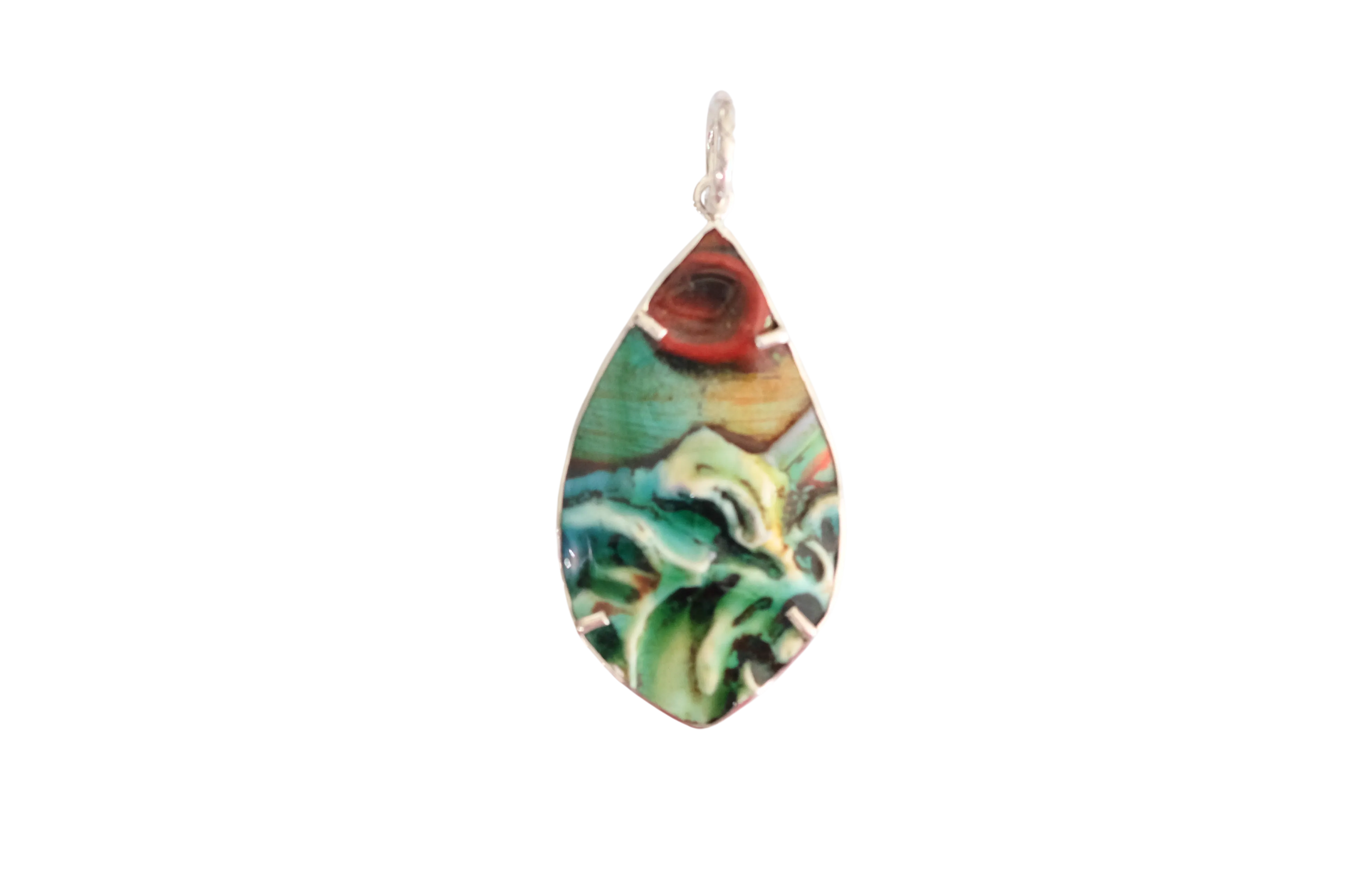 Textured Teardrop Pendant