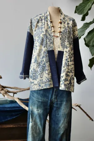 The Highlands Foundry Toile   Denim Haori Jacket THF28