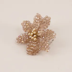 The Sabrina Crystal Flower Luxury Ring