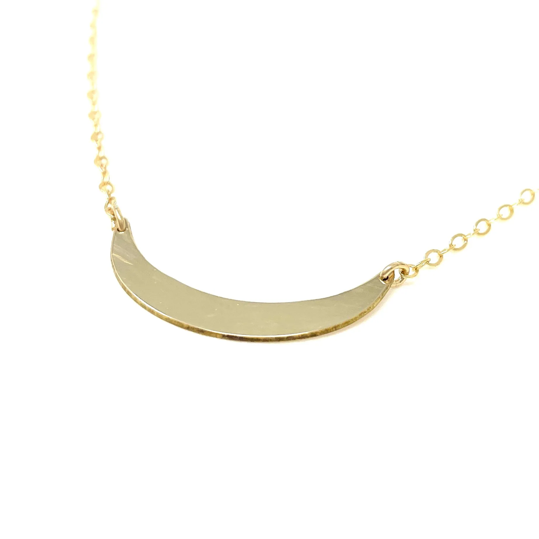 Thick Curved Bar Necklace