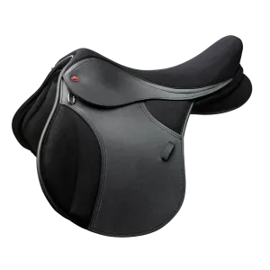 Thorowgood T4 All Purpose Pony Long Leg Saddle Black
